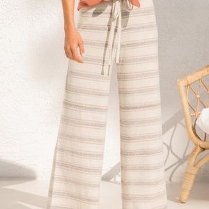 Stripe Wide Sweater Pant